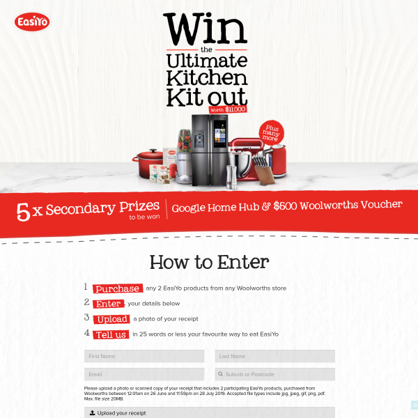 Win an $11,000 Kitchen Package & More