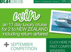 Win an 11 day luxury cruise for 2 to New Zealand including return airfares!
