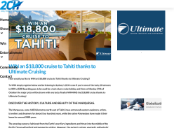 Win an $18,800 Cruise to Tahiti