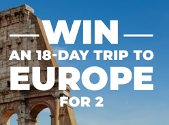 Win an 18-day trip to Europe for two