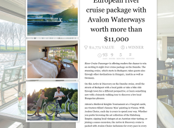 Win an 8-night European river cruise package!