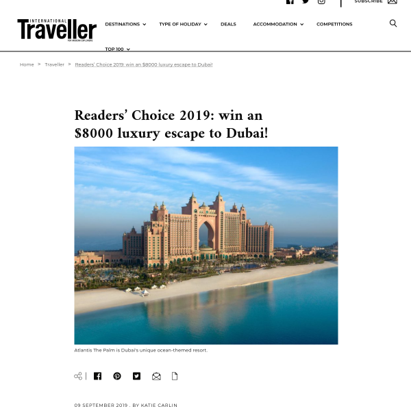 Win an $8000 Luxury Escape to Dubai