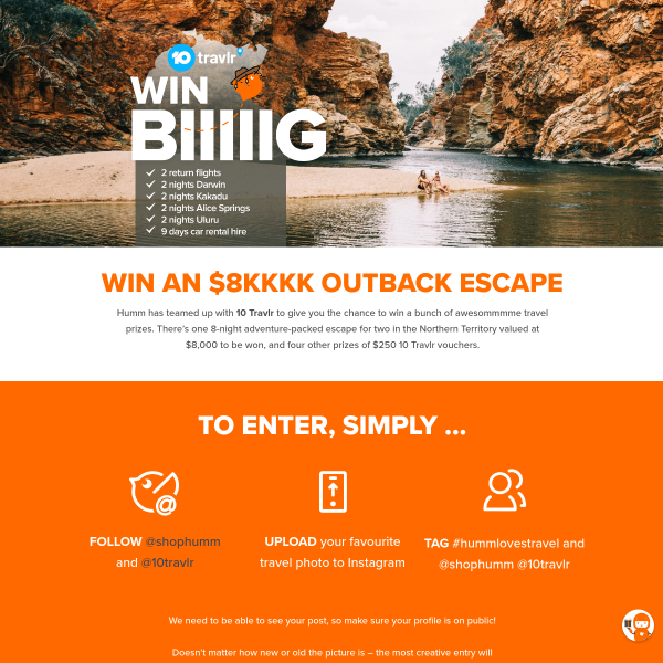 Win an $8K NT Outback Escape!