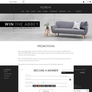 Win an Abbey Three Seater Sofa