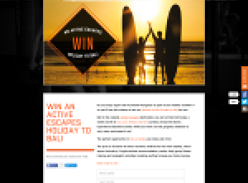 Win an 'Active Escapes' holiday to Bali!
