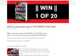 Win an advanced copy of The Perfect Mother
