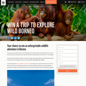 Win an Adventure Expedition in Borneo for 2 or 1 of 10 Prize Packs