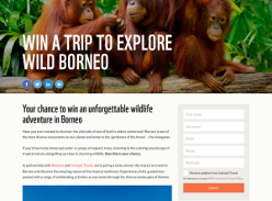 Win an Adventure Expedition in Borneo for 2 or 1 of 10 Prize Packs