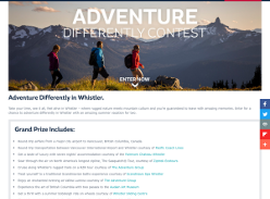 Win an adventure in Whistler