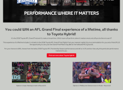 Win an AFL Grand Final experience of a lifetime