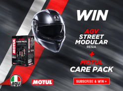 Win an AGV Street Modular Resia Plus a Motul Care Kit