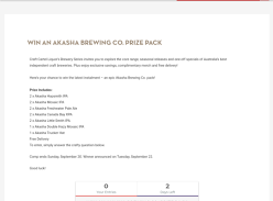 Win an Akasha Brewing Co Craft Beer & Merchandise Pack