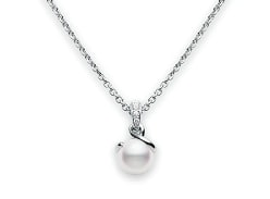 Win an Akoya Cultured Pearl Twisted Rope Pendant in Silver