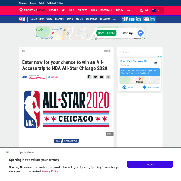 Win an All-Access Trip to NBA All-Star Chicago 2020 for 2