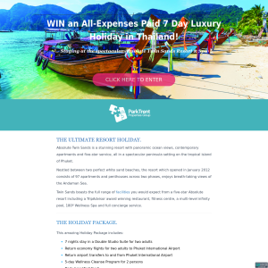 Win an All-Expenses Paid 7 Day Luxury Holiday in Thailand