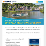 Win an all inclusive luxury European River Cruise for 2!