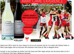 Win an all inclusive trip for 4 to watch the Sydney Swans vs West Coast Eagles 