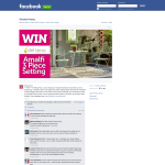 Win an Amalfi 3-piece rustic table and chairs setting!  - Plants Plus