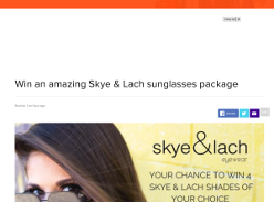 Win an amazing Skye & Lach sunglasses