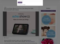 Win an Amazon Echo Show 8 smart screen display!