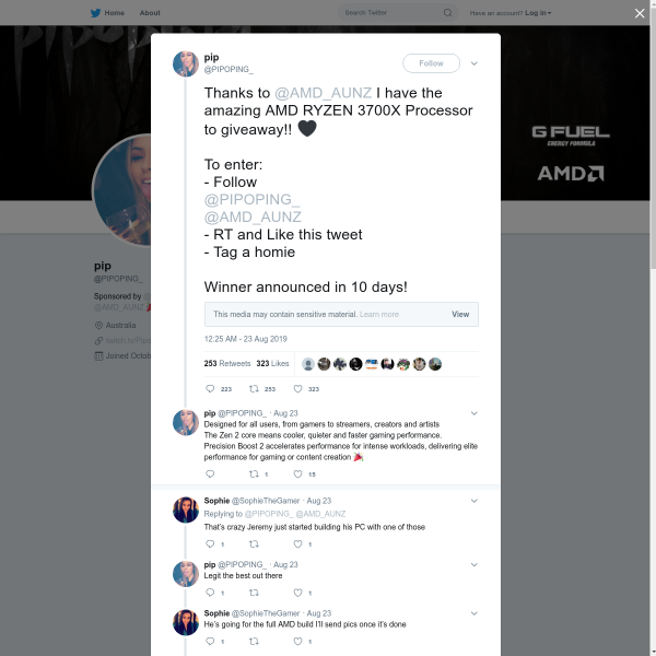 Win an AMD Ryzen 7 3700X CPU