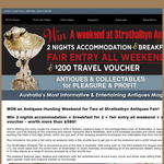 WIN an 'Antiques-Hunting' weekend for 2 at Strathalbyn Antiques Fair!