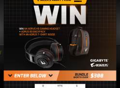 Win an AORUS H5 Gaming Headset, B3 Backpack & T-Shirt
