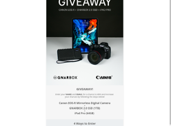 Win an Apple iPad Pro tablet with Canon EOS R camera