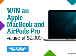 Win an Apple MacBook and AirPods Pro
