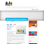 Win  an Aquajam AJ Mini Waterproof Speaker