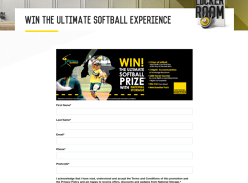 Win an Asia Pacific Cup Softball Experience for 2