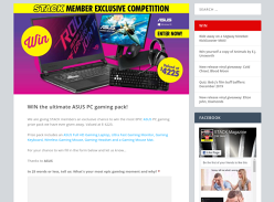 Win an ASUS ROG Strix G531 Gaming Laptop, Monitor & Peripherals
