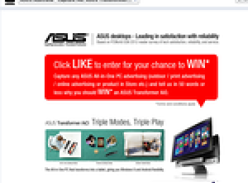 Win an ASUS Transformer Aio!