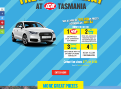 Win an Audi A1 Sport Sportback TFSI S tronic or Tasmanian Holiday Vouchers