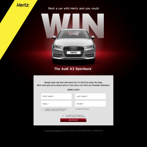 Win an Audi A3 Sportback!