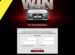Win an Audi A3 Sportback!
