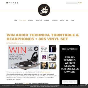 Win an Audio-Technica Turntable & Wireless Headphones & 80s Vinyl Bundle