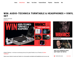Win an Audio-Technica Turntable/Headphone/Vinyl Set Over