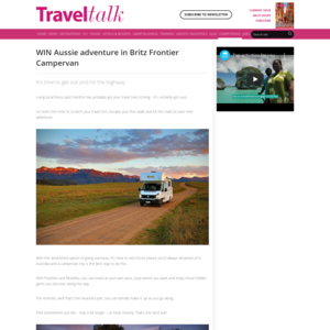 Win an Aussie adventure in a Britz Frontier Campervan!