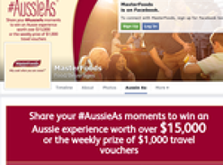 Win an Aussie experience worth over $15,000 or the weekly prize of $1,000 travel vouchers!