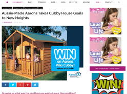 Win an Aussie Made Cubby House