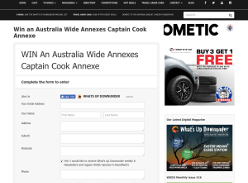 Win an Australia Wide Annexes Captain Cook Annexe