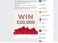Win an Easy $50,000 Cash Giveaway