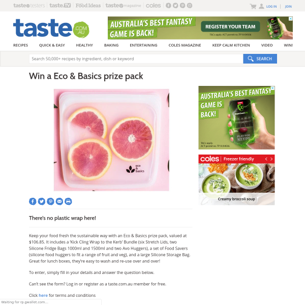 Win an Eco & Basics Prize Pack