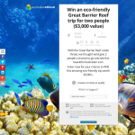 Win an eco-friendly Great Barrier Reef trip for 2!