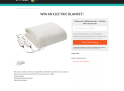 Win an electric blanket!