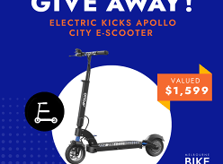 Win an Electric Kicks Apollo Ghost E-Scooter