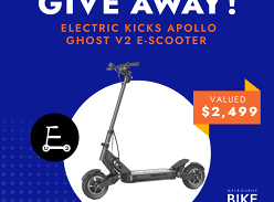 Win an Electric Kicks Apollo Ghost V2 E-Scooter?