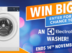 Win an Electrolux 7.5kg Front Load Washer