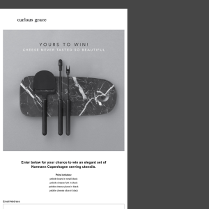 Win an elegant set of Normann Copenhagen serving utensils